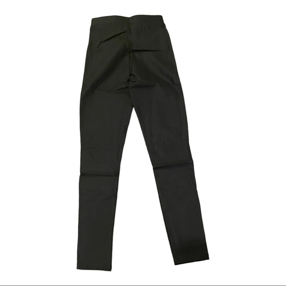 Oober Swank Coated High Waisted Moto Leggings Black - Picture 4 of 14
